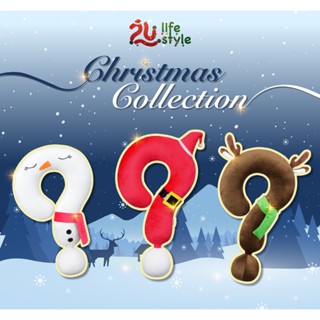   Christmas Collection  Gối Tựa Đầu Hình "?" Chất Liệu Nhung Mềm Mại Thoải Mái Dùng Cho Thư Giãn Decor 2u.lifestyle 