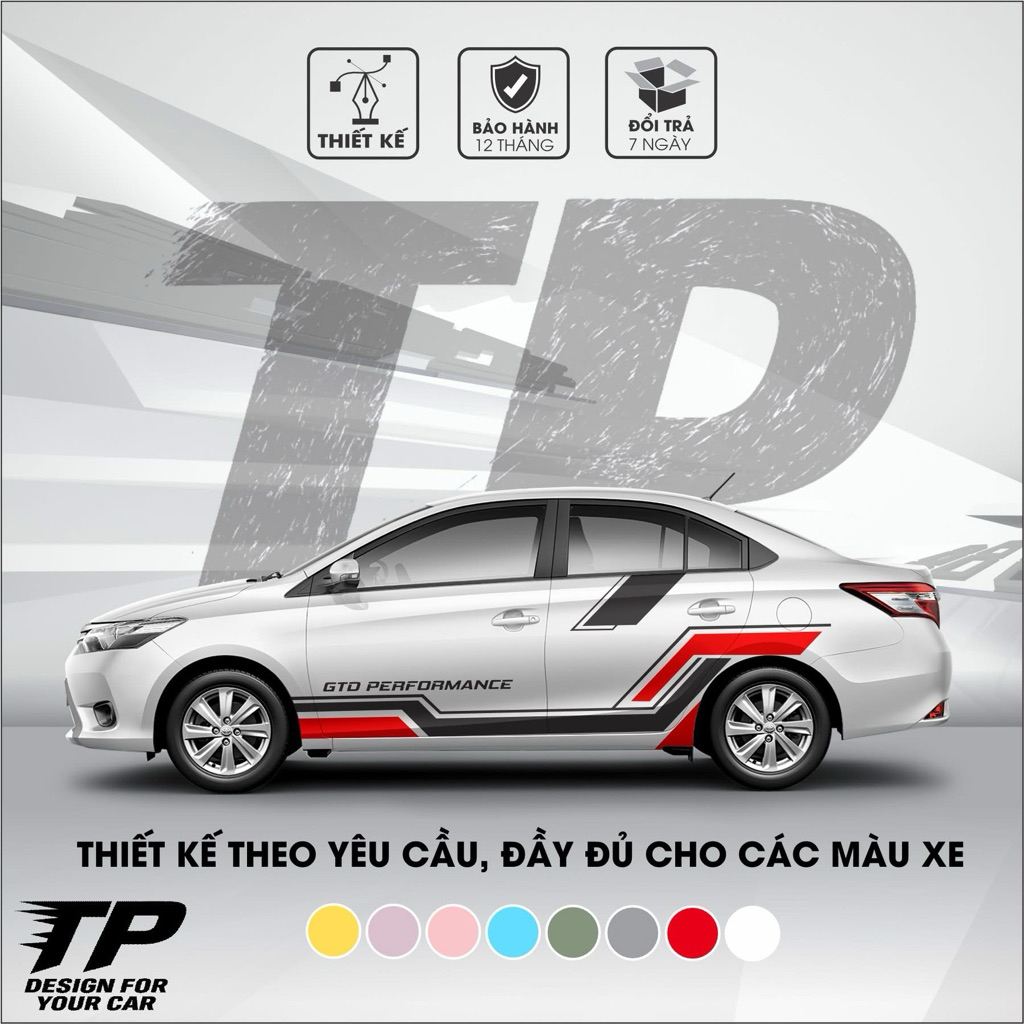 Tem dán 2 sườn  Sedan mazda 3 Sport,team Decal oto, tặng kèm tem chữ kí theo yêu cầu hoặc tem nắp bì