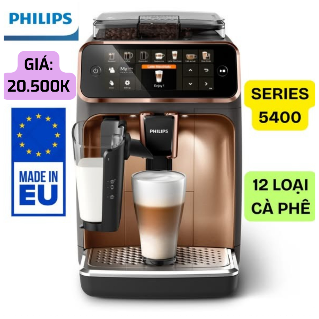 MÁY PHA CÀ PHÊ TỰ ĐỘNG PHILIPS EP5144/72 EP5441/50 EP5447/90 EP5441/40 SERIES 5400