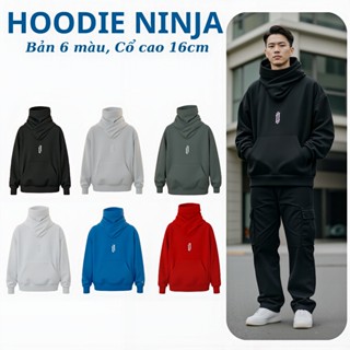 Áo Hoodie Njnja Bản Mũ Rộng Cổ Cao  Chất Liệu Nỉ Bông 2 lớp Dày Dặn Siêu Ấm 
