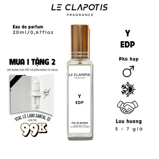 Nước Hoa Nam Y EDP chính hãng Le Clapotis 20ml thơm lâu hương thơm ngọt dịu sang trọng quyến rũ