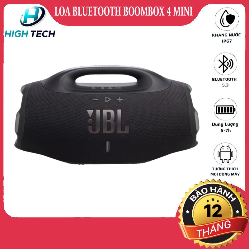 Loa Bluetooth Boombox 4 Mini Pin Khủng, Âm Thanh Lớn Bass Cực Đại, HỖ TRỢ USB/THẺ/AUX, BH uy tín.