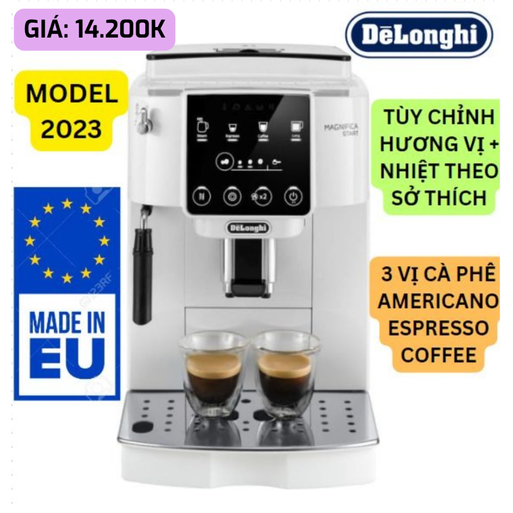 [MODEL 2023] MÁY PHA CÀ PHÊ DELONGHI ECAM 22.110.B VÀ ECAM220.20.W (MADE IN EU)