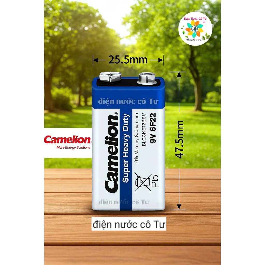 Pin 9V Camelion - Pin 6F22 Super Heavy Duty Camelion