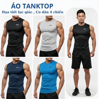 [COMBO 2-3-4 ÁO] Thun ba lỗ Tanktop sát nách dập vân lục giác chất liệu mềm mịn thoáng mát co giãn 4 chiều