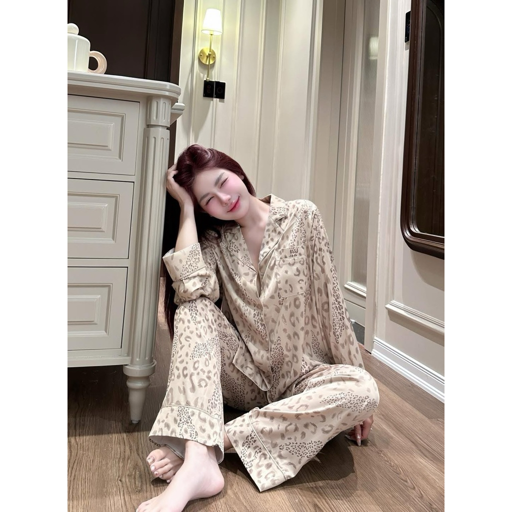 [𝐑𝐞̉ 𝐯𝐨̂ đ𝐢̣𝐜𝐡] Sét bộ pijama tay dài thiết kế QC mẫu mã đa dạng (freesize 40-60kg)