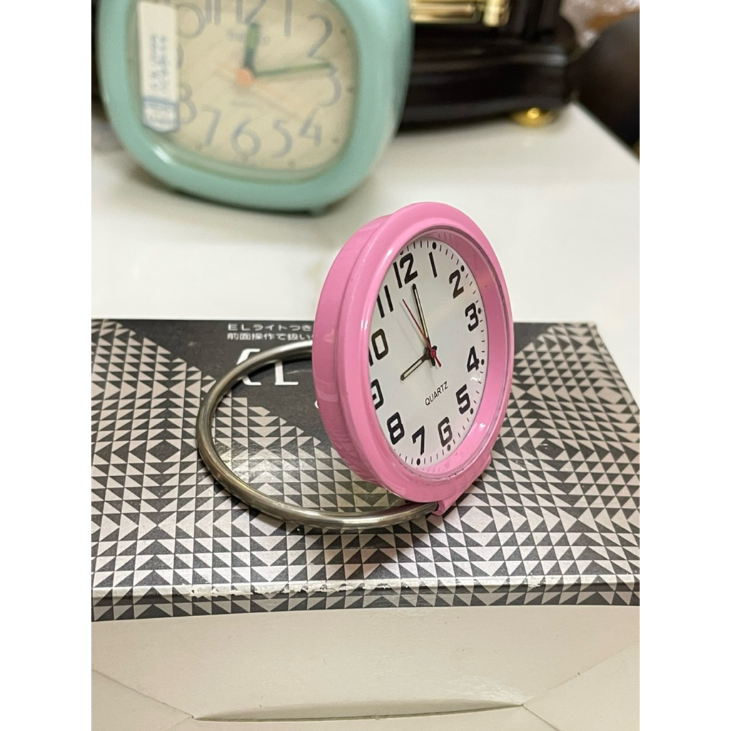 Đồng hồ mini Japan decor full kim loại, chưa sử dụng màu hồng - Đồng hồ mini nhỏ xinh  - full kim lo