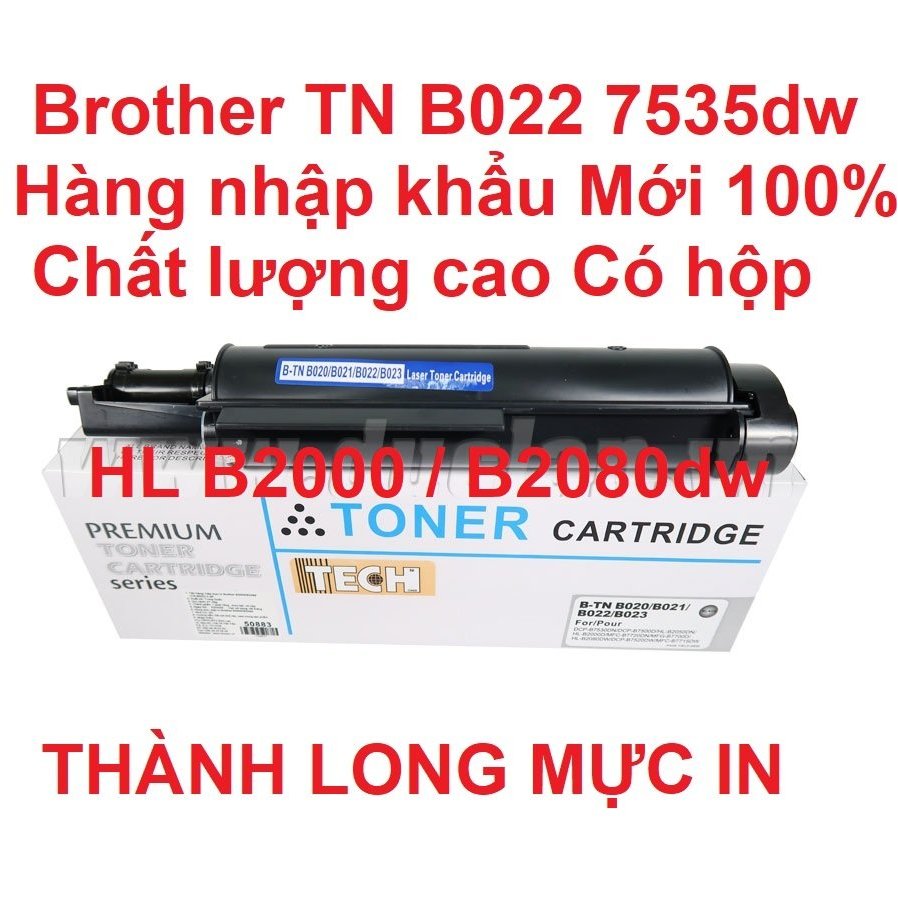 Hộp mực TN B022 B027 Brother DCP 7535dw 7620dw 7640dw - HL B2000d B2080dw 2082dw 2100d 2180dw - MFC 