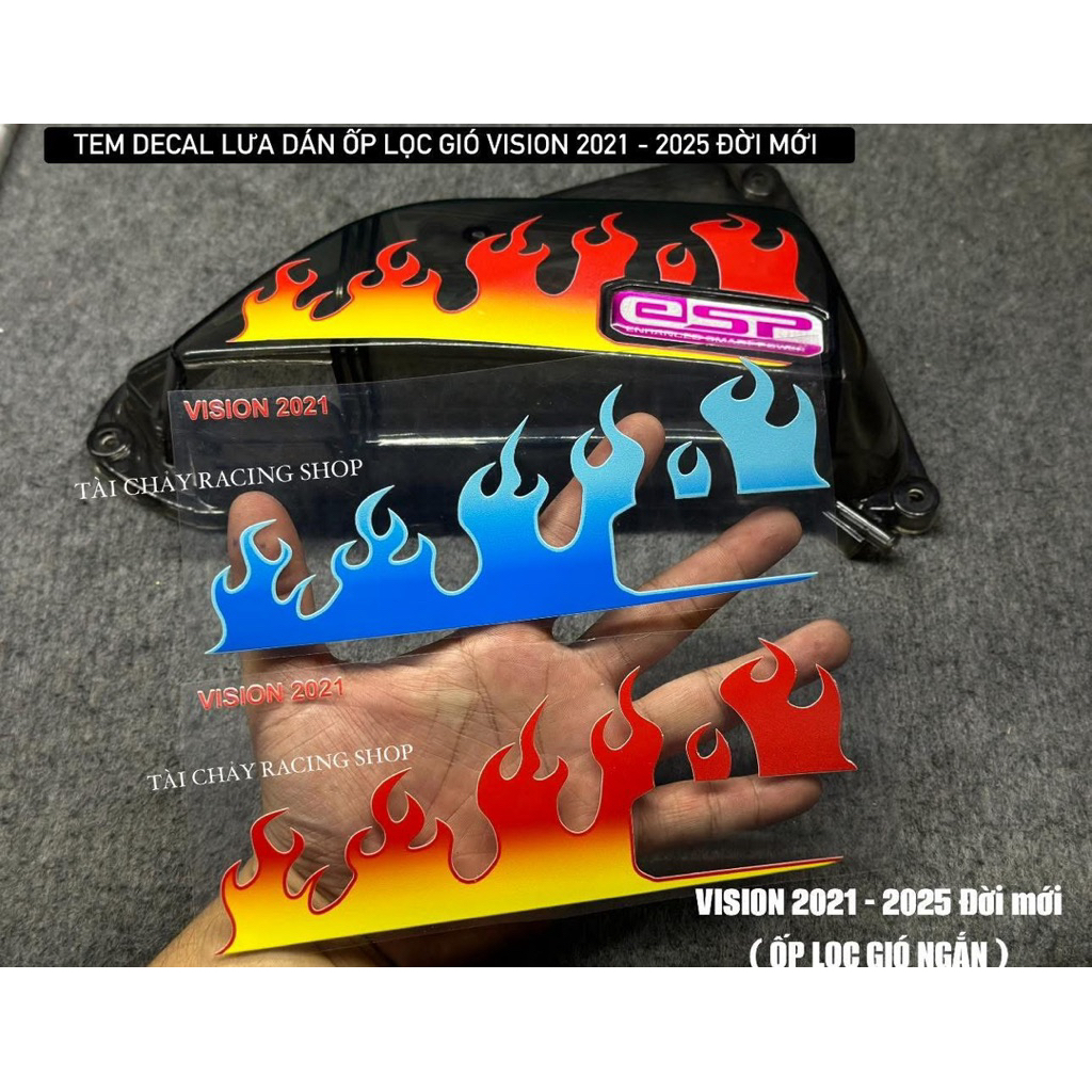 [ 1 TEM ] TEM DEDAL LƯA DÁN ỐP LỌC GIÓ VISION 2021 - 2025 ĐỜI MỚI ( ỐP LỌC GIÓ NGẮN )
