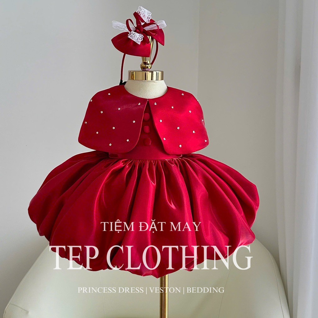 𝐀𝐋𝐌𝐈𝐑𝐀 Set váy áo choàng cho Bé by Tep Clothing