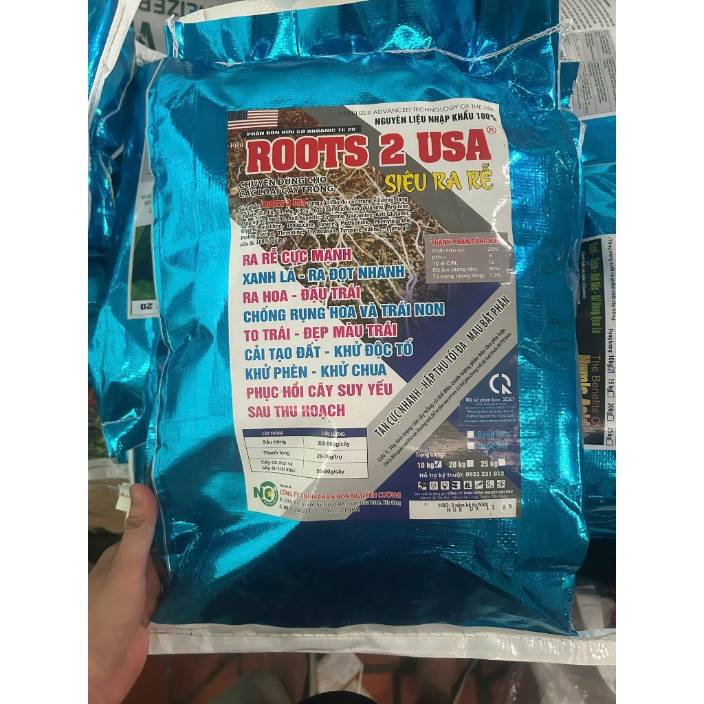 Root 2 USA ( dạng viên) 10kg - Siêu ra rễ, xanh lá, ra hoa, to trái, đẹp màu, ...