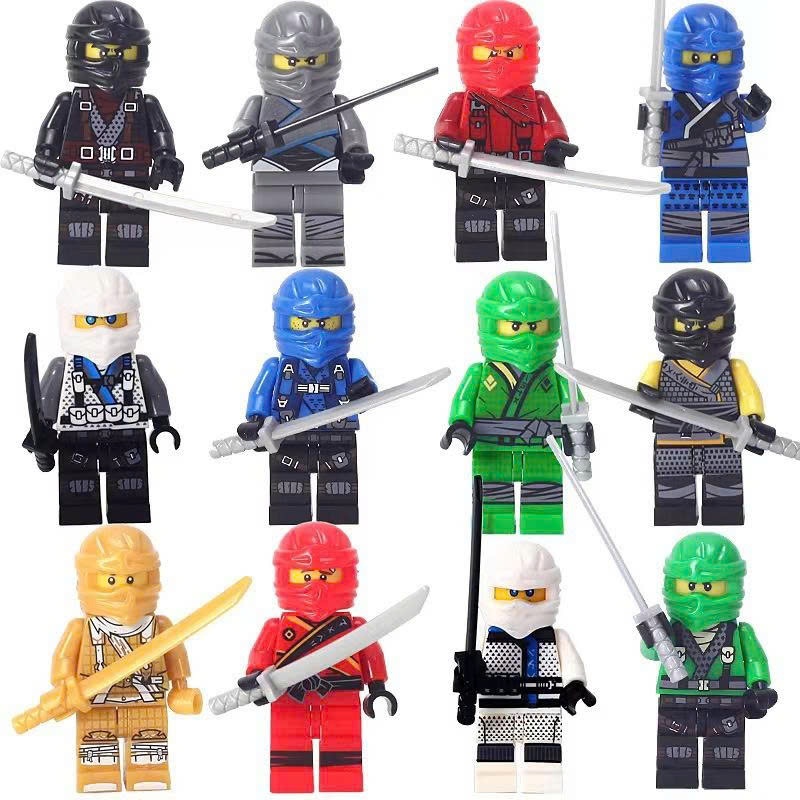 Set 12 nhân vật lắp ráp ninjago minifigures mô hình ninjago movie