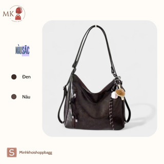 Túi Đeo Vai/ Balo Nữ Da PU Cao Cấp Mềm Mướt Tay, Thiết Kế 2 In 1 Tiện Dụng, Thời Trang