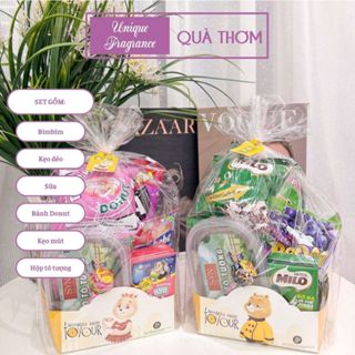 Set Bánh kẹo kèm đồ chơi cho bé, quà tặng học sinh cuối kỳ, quà tặng sinh nhật, quà tặng trẻ em