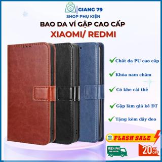  Ốp Lưng Bao Da Ví Gập Điện Thoại XIAOMI REDMI. Khóa Nam Châm Chất Lượng Cao Đẹp Tiện Dụng  Đủ mã  