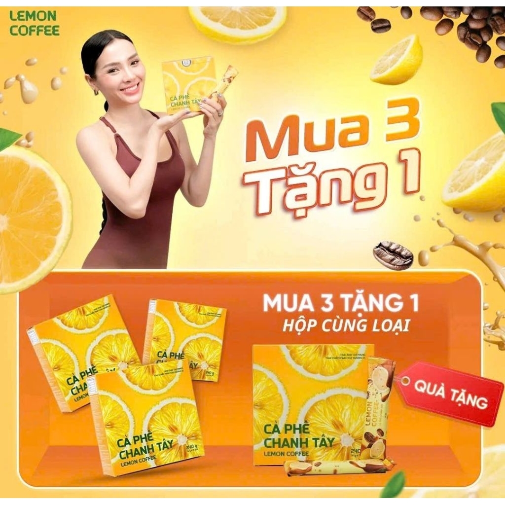 Cà phê Vị Hòa tan Chanh Dây Lemon Coffee chính hãng