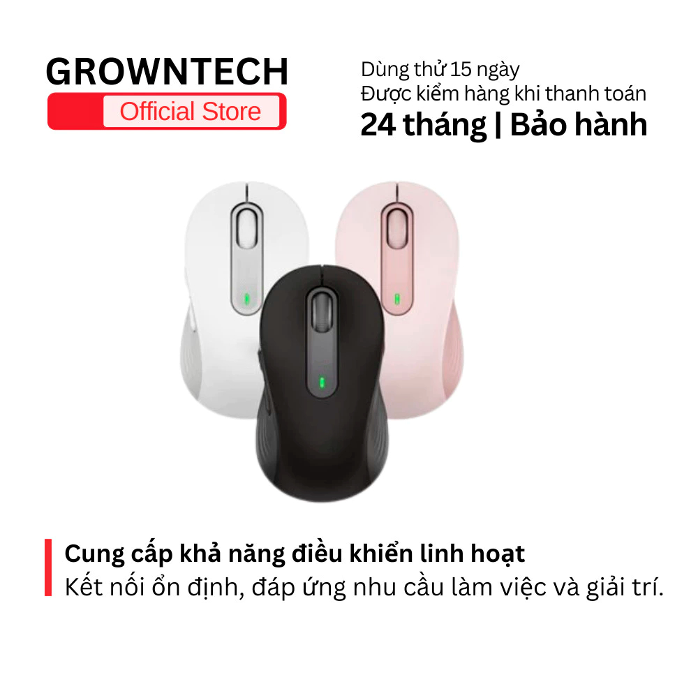 Chuột bluetooth M650 silent hai màu trắng đen hỗ trợ bluetooth, dùng thoải mái cả ngày
