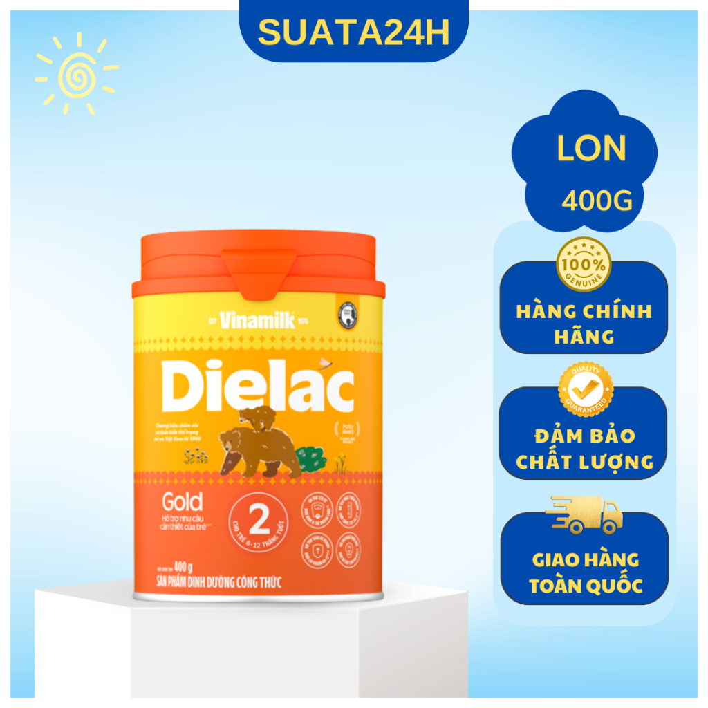 Sữa bột Dielac Alpha IQ Gold 2 Sữa Non 400g Mới