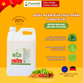   Can 10L  Nước ngâm rửa rau củ quả Fuwa3e enzyme sinh học từ dứa 10L làm sạch thực phẩm 