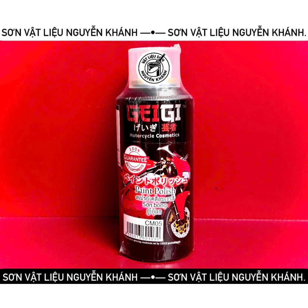 Sơn Xịt Bóng GEIGI CM05 – Paint Polish – Bảo Vệ & Làm Bóng Màu Sơn Dàn Áo Xe