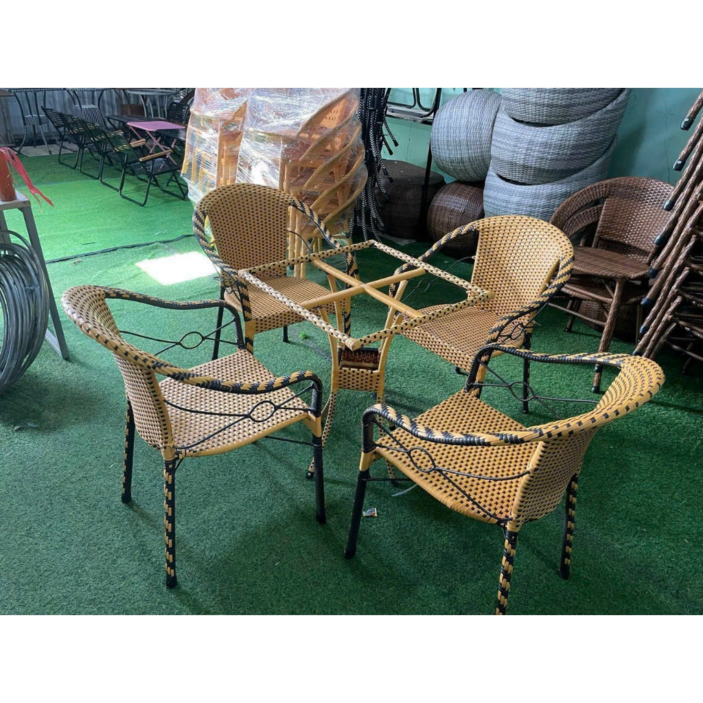 Bộ bàn ghế cafe,bàn ghế ngoài trời,bàn ghế mây nhựa giá rẻ