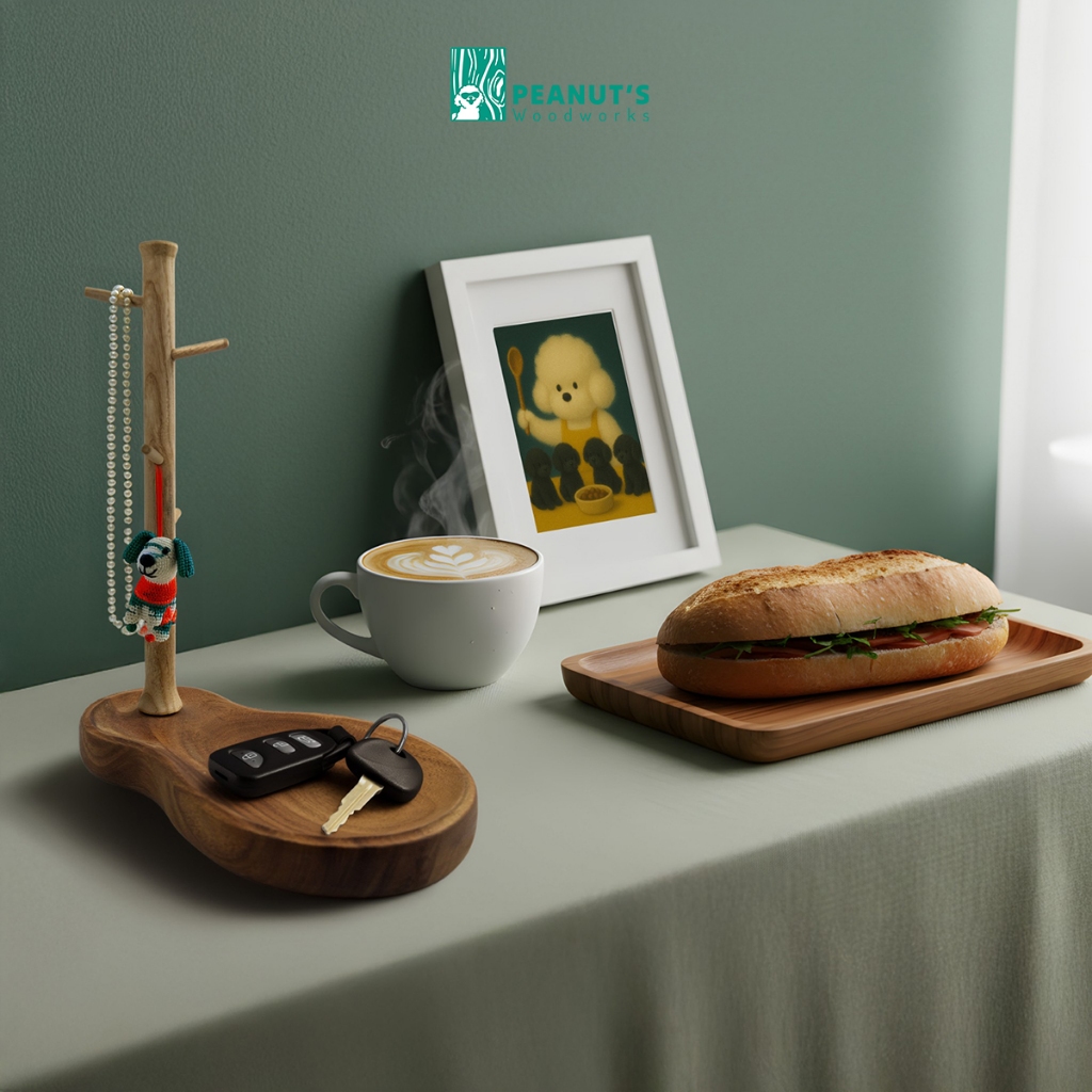 Khay Để Đồ Cá Nhân - "Đậu phộng" từ Peanut's Woodworks