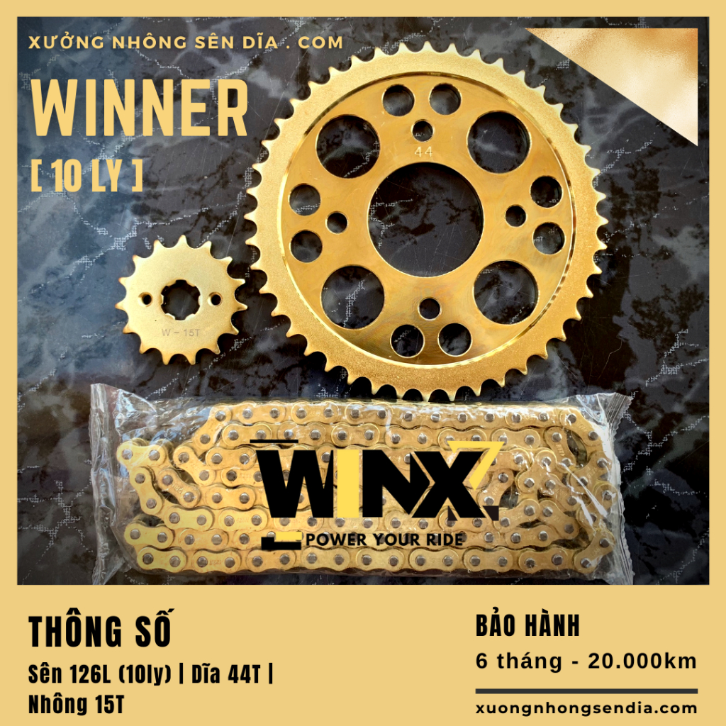 NHÔNG SÊN DĨA WINNER VÀNG