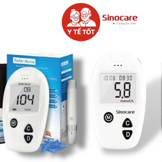 [ Không Kèm Que Thử ] Máy Đo Đường Huyết Safe Accu Sinocare Chính Hãng
