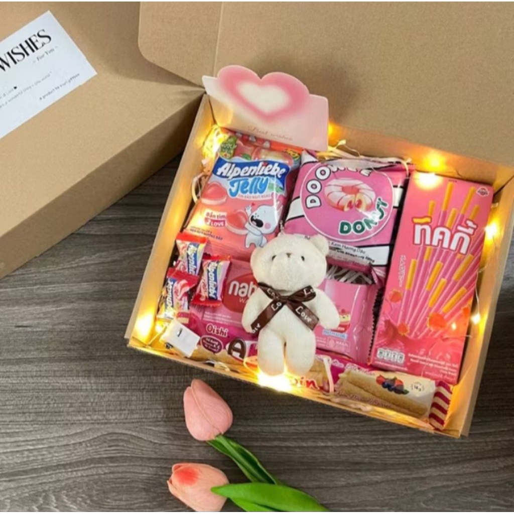 Set Quà Bánh Kẹo Mix - Quà Sinh Nhật, Valentine, 19/11, 20/10 , 8/3, Quốc Tế Thiếu Nhi