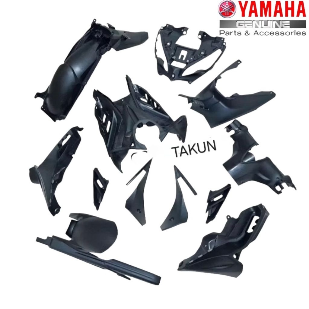 Bộ nhựa nhám đen, dàn áo xe EXCITER 135 2011-2014... zin Yamaha
