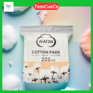  Combo 5 Bông Tẩy Trang NATURAL COTON PAD gói 222 miếng 3 Lớp Sợi Tự Nhiên Mềm Mịn TCC.24 