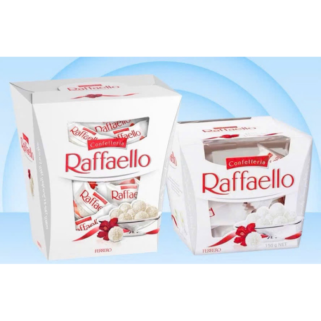 Kẹo socola dừa Raffaello phủ sáp dừa nhân kem trắng,hạt hạnh nhân 230g và Socola Bounty 333g