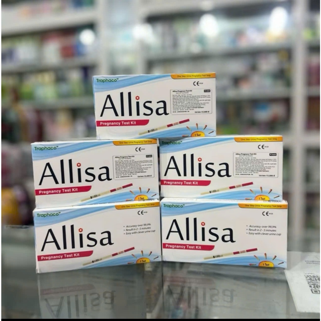 Combo 5 Que thử thai ALISA Traphaco chính xác- che tên que thử