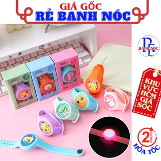 Đồng Hồ Tinh Dầu Chống Muỗi Cho Bé - Vòng Đeo Tay Đuổi Muỗi Có Đèn Phát Sáng