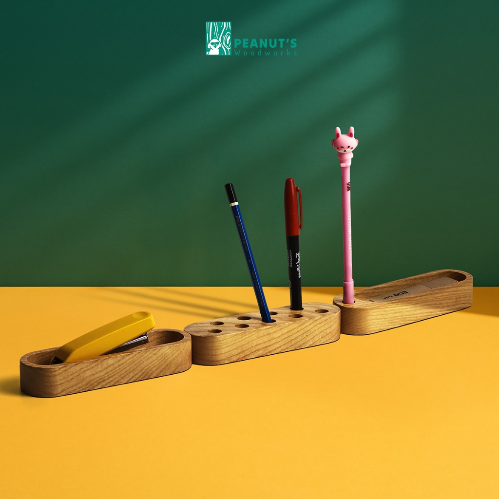 Bộ khay gỗ xếp đồ bàn làm việc - "Treepod" từ Peanut's Woodworks