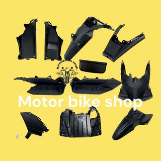 bộ nhựa nhám đen 11 món dàn áo xe AB đầu bò, Air blade 110 2011-2012 chính hãng
