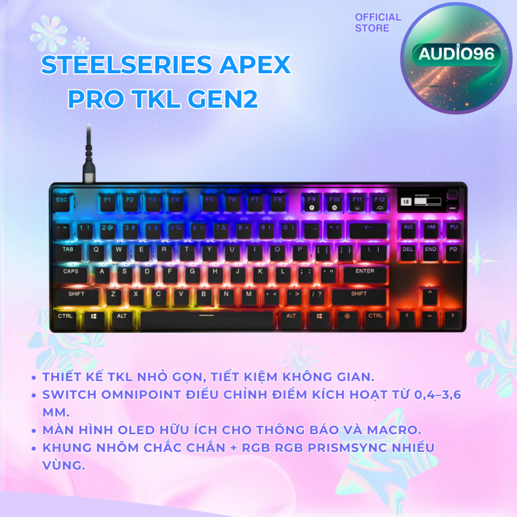 Bàn phím Steelseries Apex PRO - Apex PRO TKL
