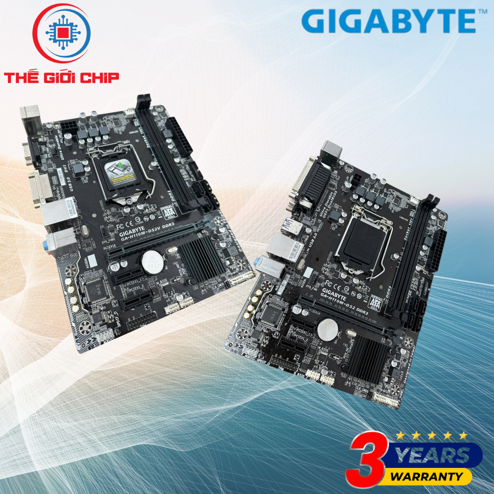 Mainboard Gigabyte GA-H110M-DS2 - DS2V  DDRIII I Bảo hành 36 tháng