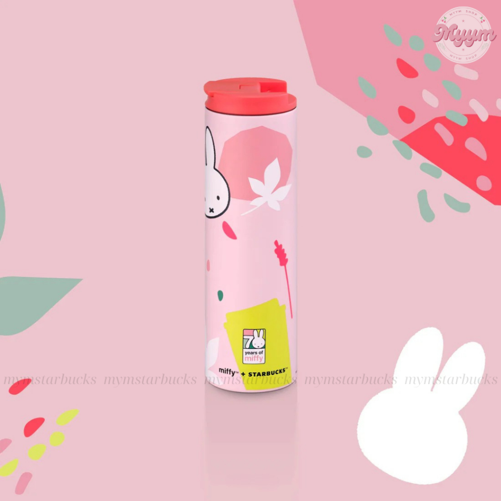 [𝗔𝘂𝘁𝗵𝗲𝗻𝘁𝗶𝗰] BÌNH GIỮ NHIỆT 16OZ (473ML) STARBUCKS + MIFFY FLORAL 70TH ANNIVERSARY