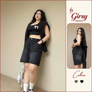  Quần Ngố Jean Bigsize 58-90kg Quần Short Nữ Lưng Cao Eo Nhún Thun Tôn Dáng 2 Màu Đen Xám Basic 