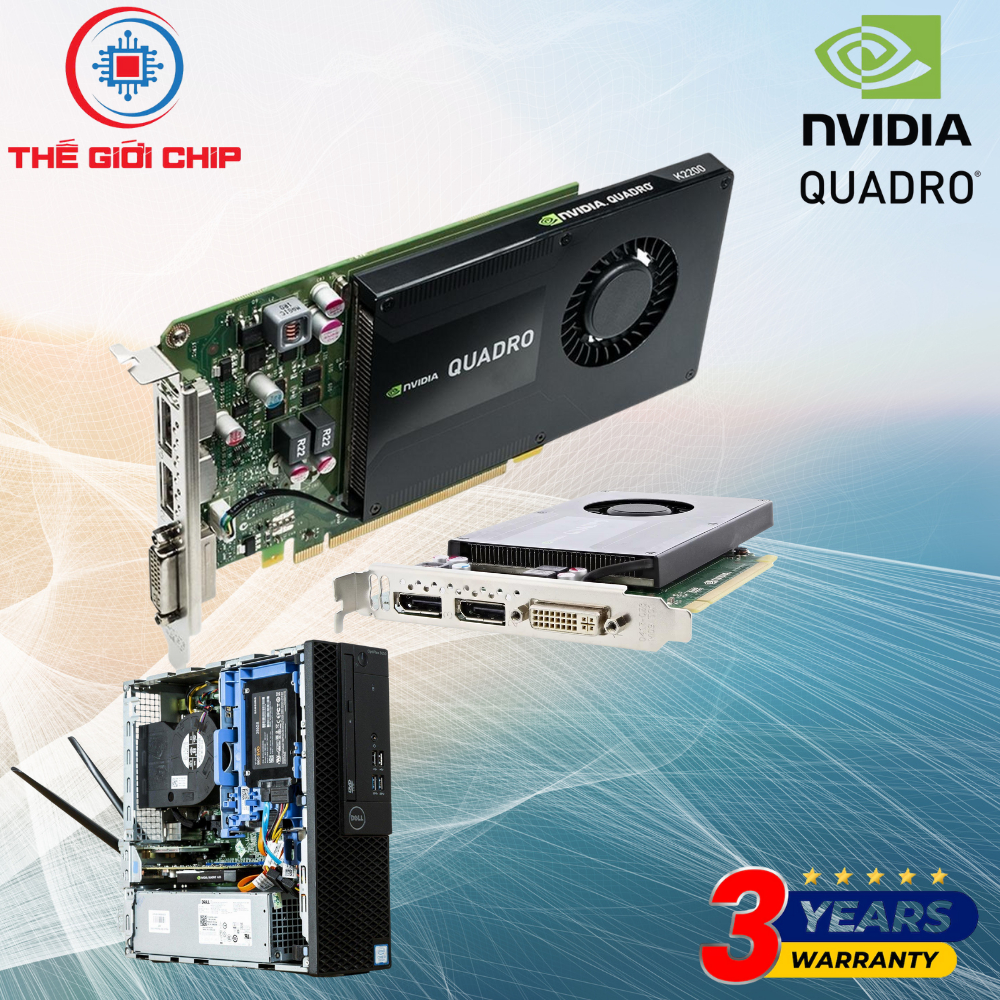 Card màn hình (VGA) Quadro K2200, NVS510 bản 4Gb Dr5 /128bit chuyên cho thiết kế 3D/Đồ hoạ I Bảo hàn