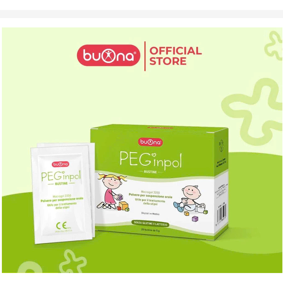 Buona Peginpol Macrogol 3350 - Hỗ Trợ Táo Bón Cấp Và Mãn Tính Cho Trẻ Em