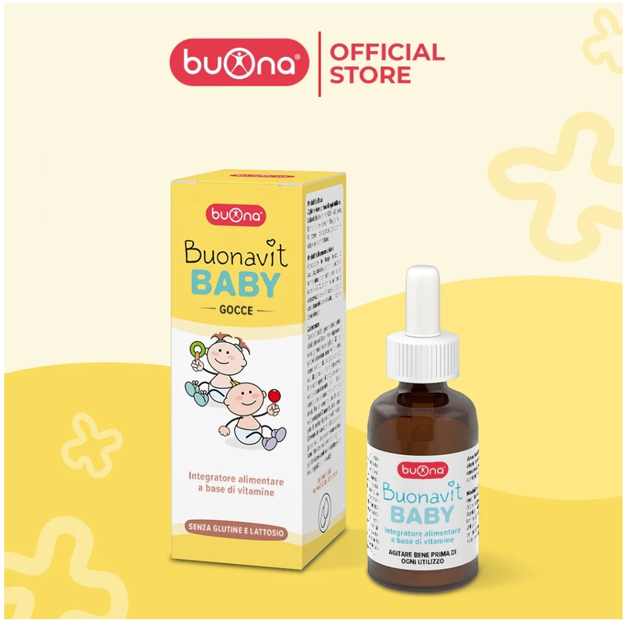 Buonavit Baby - Vitamin Tổng Hợp Nhỏ Giọt Giúp Bồi Bổ Cơ Thể, Tăng Hấp Thu Cho Trẻ - Lọ 20ml
