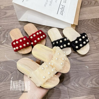 Guốc mộc cho bé diện áo dài