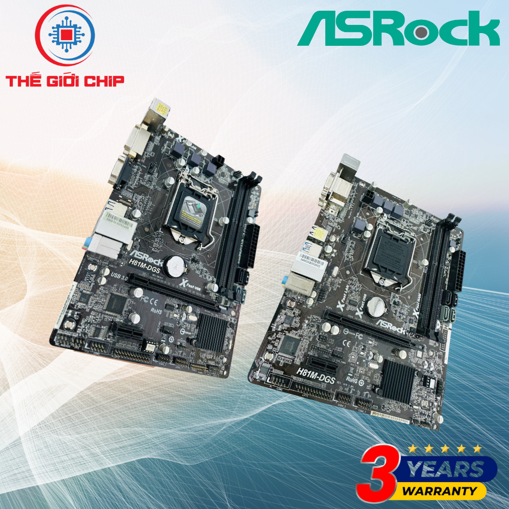 Mainboard (Bo mạch chính) ASROCK H81M-DGS I Bảo hành 36 tháng
