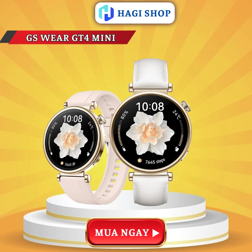 Đồng Hồ Thông Minh GS Wear GT 4 Mini Kích Thước 41mm Chống Nước Ip67