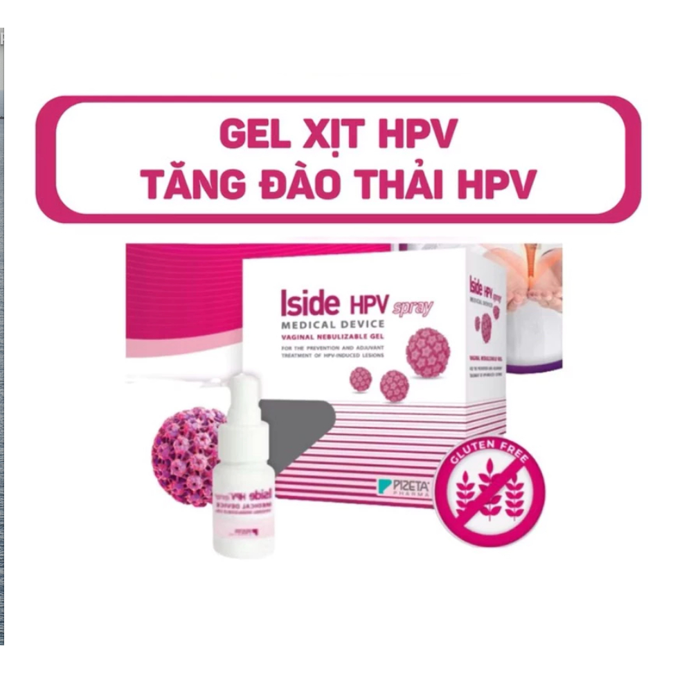 Gel Xịt Iside HPV - Phòng Ngừa Và Hỗ Trợ Các Tổn Thương Do HPV Gây Ra (1 Bình Xịt và 14 Vòi Xịt)
