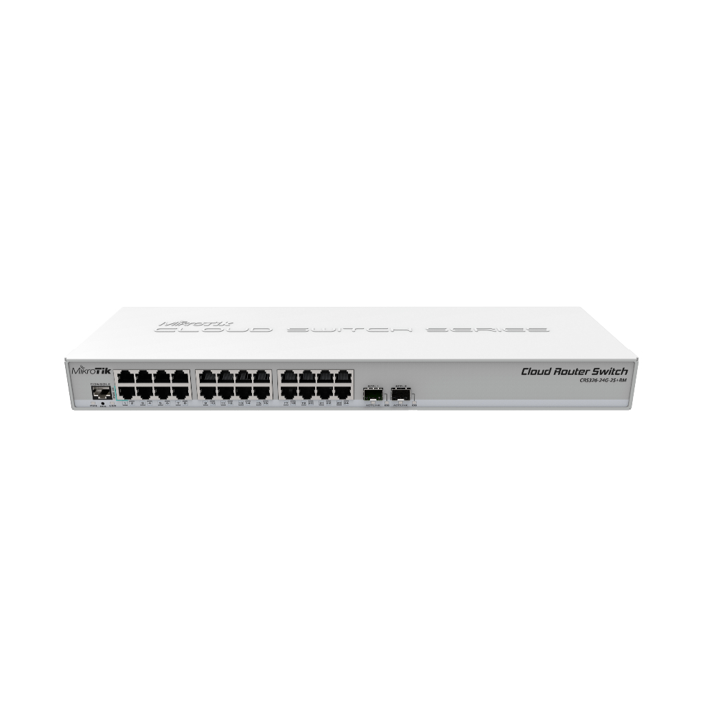 Bộ định tuyến Mikrotik CRS326-24G-2S+RM Cloud Router Switch 326-24G-2S+RM