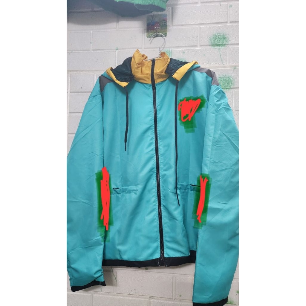 áo dù xanh sm đẹp