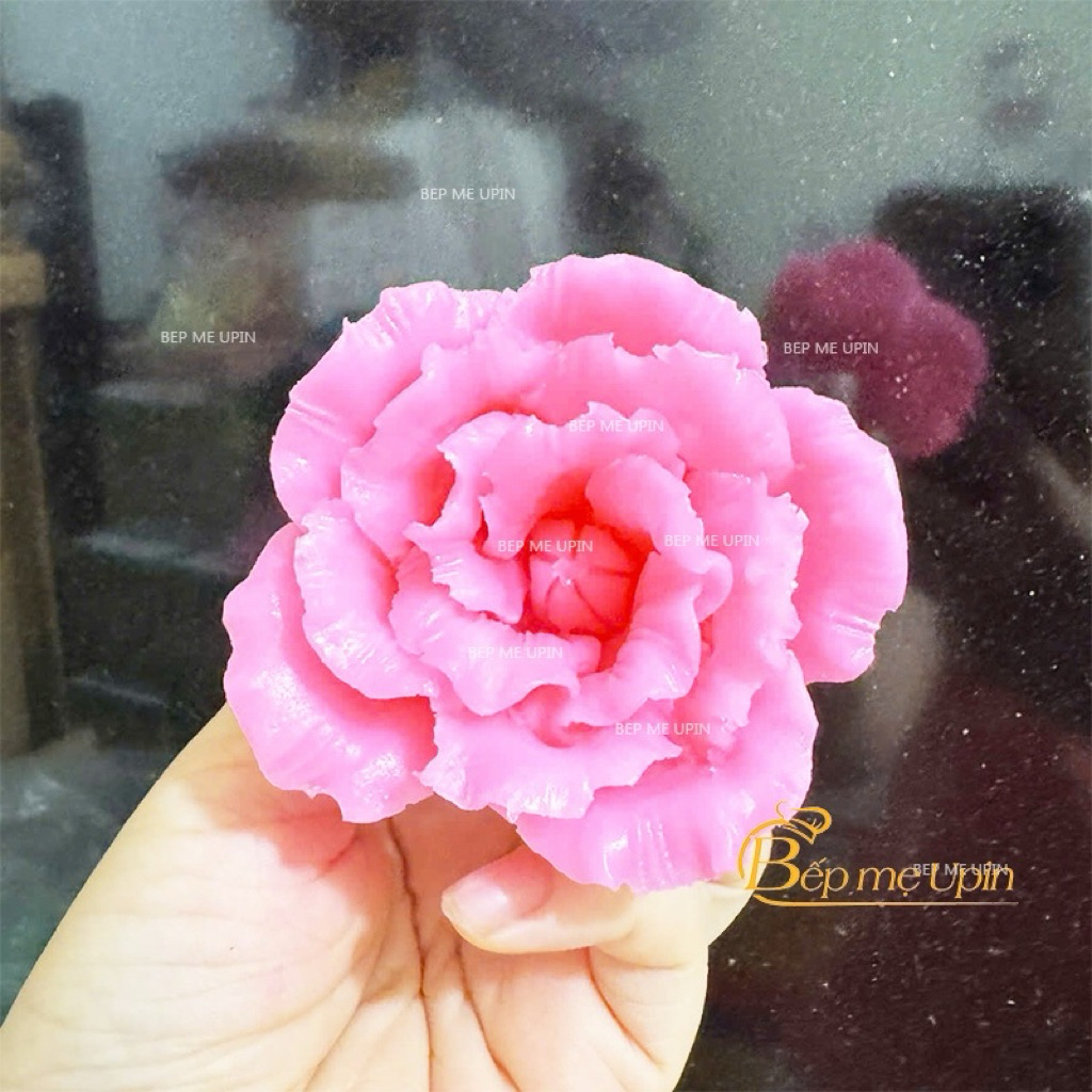 khuôn silicon hoa cát tường bông to